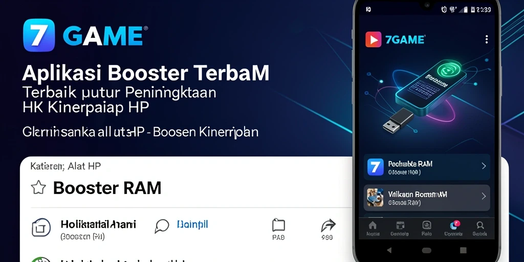 Antarmuka 7GAME untuk pengoptimalan RAM yang efisien.