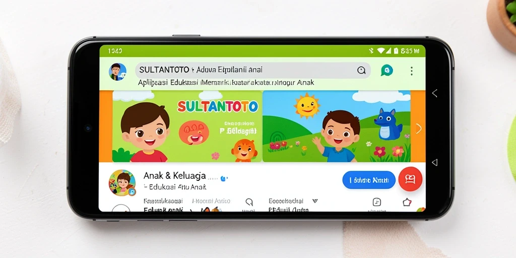 Tampilan antarmuka SULTANTOTO yang edukatif dan menarik untuk anak.