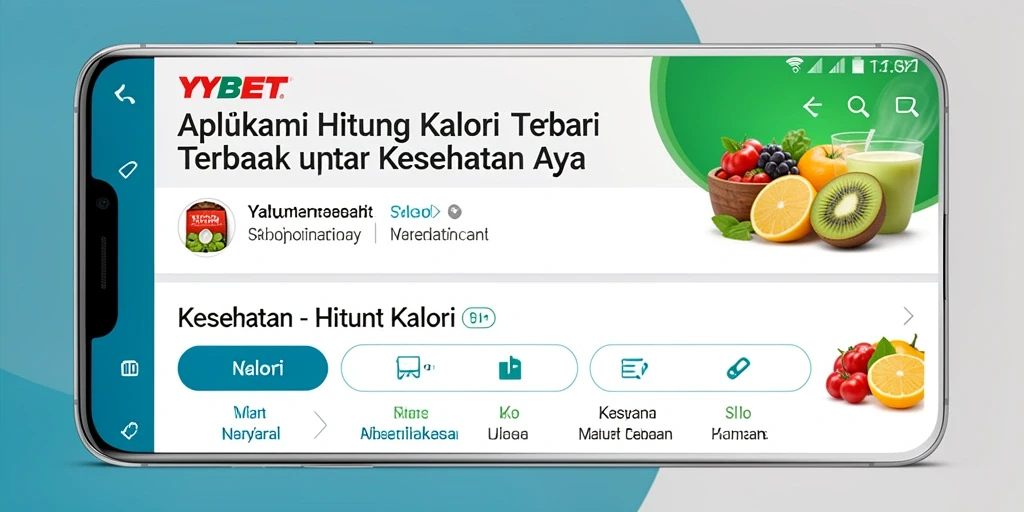 Antarmuka YYBET yang simpel dan mudah digunakan untuk menghitung kalori.